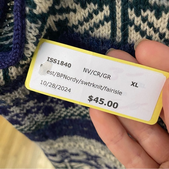 Vintage Fair Isle Patterned Knit Vest - Picture 4 of 5